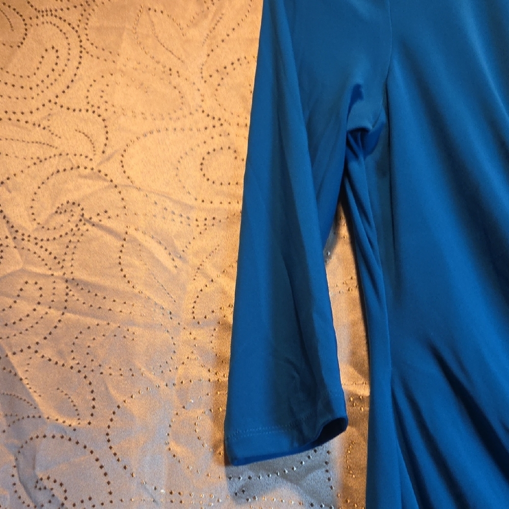 LAUREN,RALPH LAUREN Vibrant Blue Long Sleeve Dress Sz 4. - Picture 5 of 6
